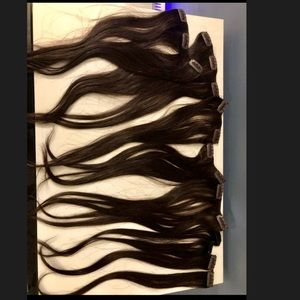 9 piece hair clip in hair extensions, 17’